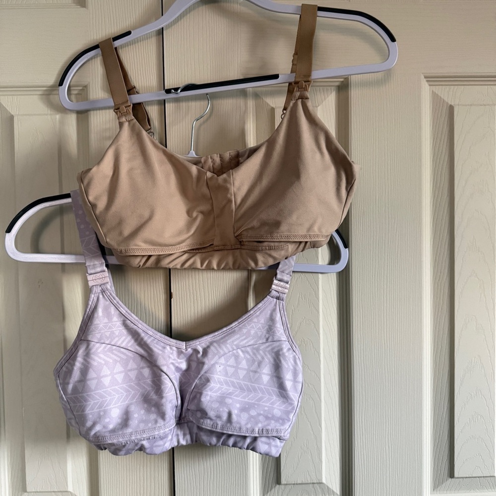 Ollie Gray cream and purple pump and nurse Bras Set- see description